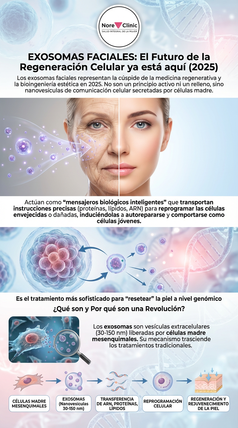 Exosomas Faciales en Cartagena | Medicina Regenerativa de Vanguardia 2025 | Nore Clinic