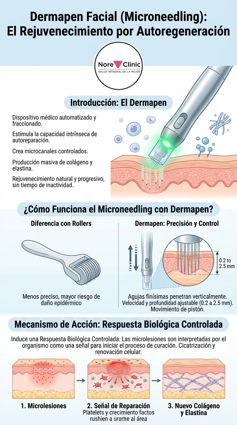 Dermapen Facial (Microneedling) en Cartagena | Rejuvenecimiento y Reparación | Nore Clinic