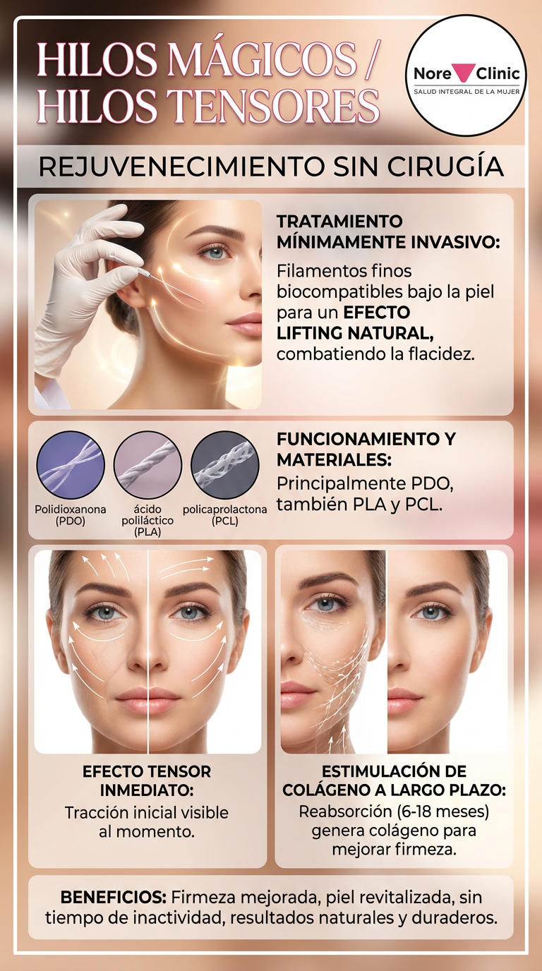 Hilos Tensores PDO: Lifting Facial Sin Cirugía en Cartagena | Nore Clinic