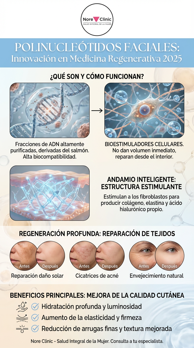 Polinucleótidos Faciales 2025 en Cartagena | Medicina Regenerativa Avanzada | Nore Clinic
