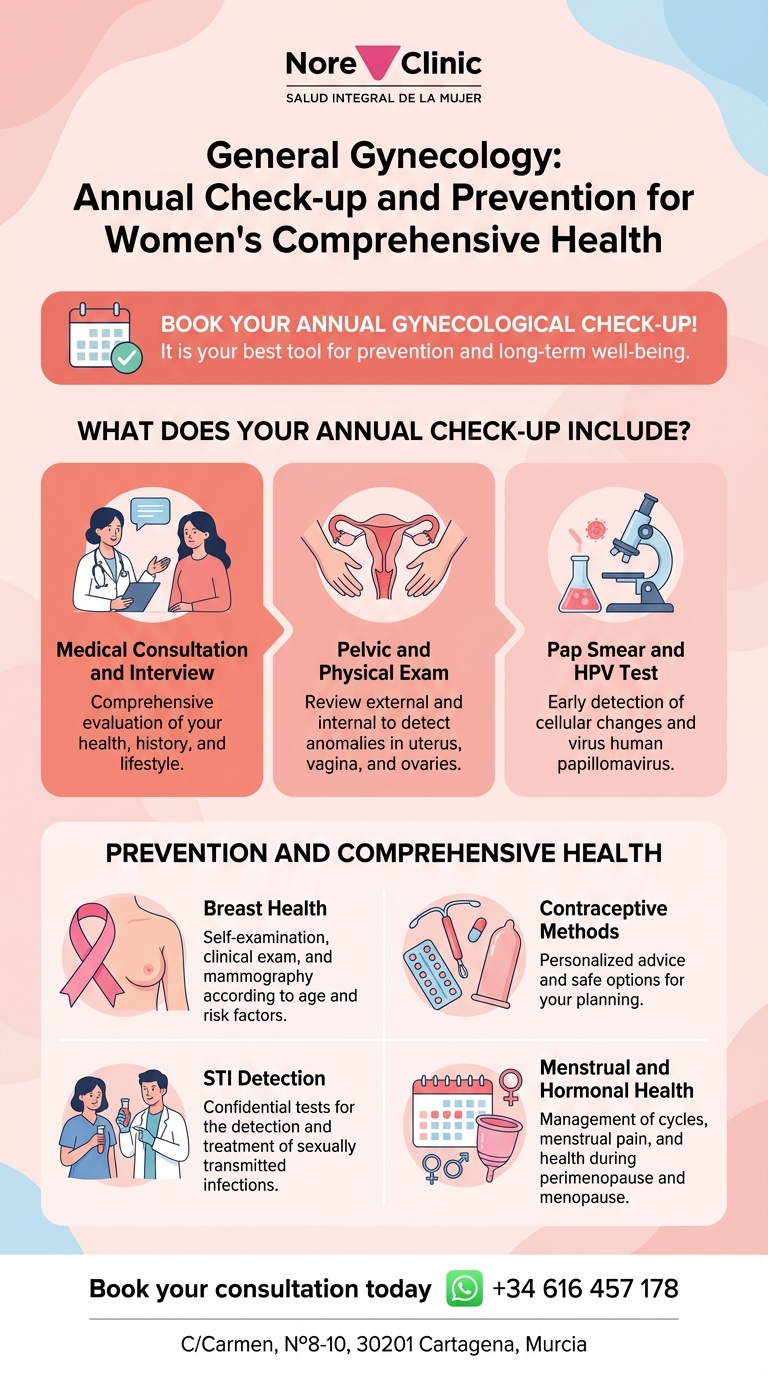 General Gynaecology and Annual Check-up in Cartagena | Nore Clinic