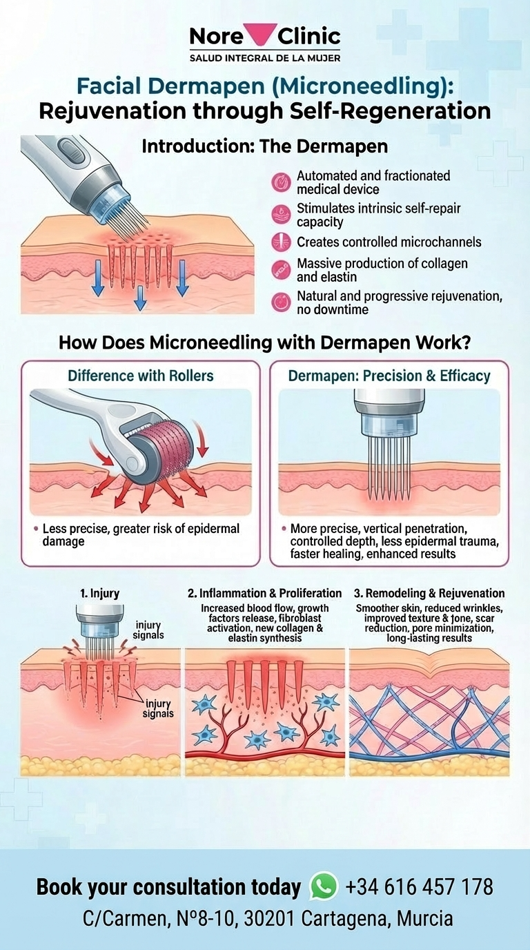 Dermapen Facial Microneedling in Cartagena | Nore Clinic