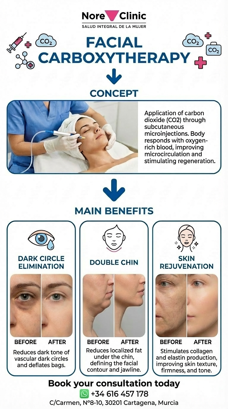 Facial Carboxytherapy in Cartagena: Treat Dark Circles, Double Chin & Rejuvenate Skin