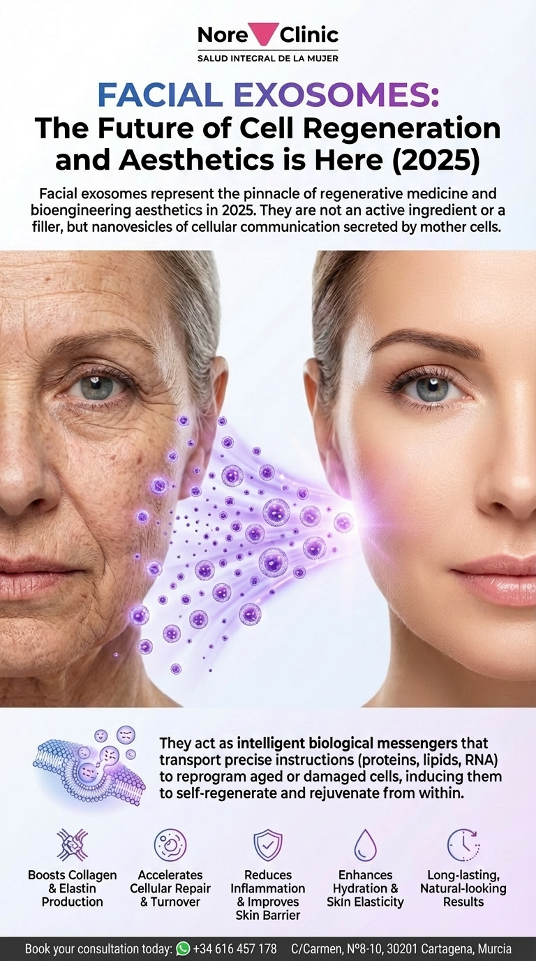 Facial Exosomes in Cartagena: The Future of Cell Regeneration and Aesthetics (2025) | Nore Clinic