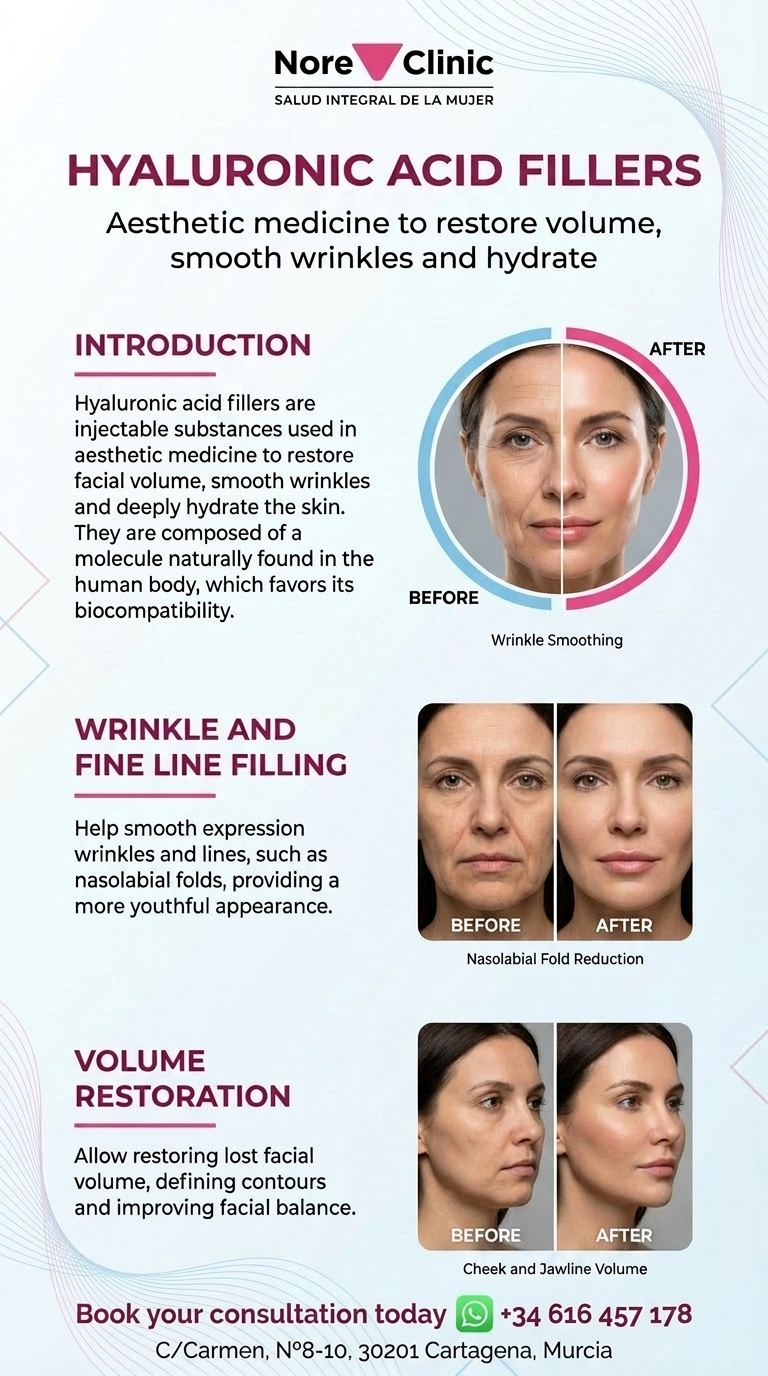 Hyaluronic Acid Fillers in Cartagena: Restore Volume, Smooth Wrinkles & Hydrate | Nore Clinic